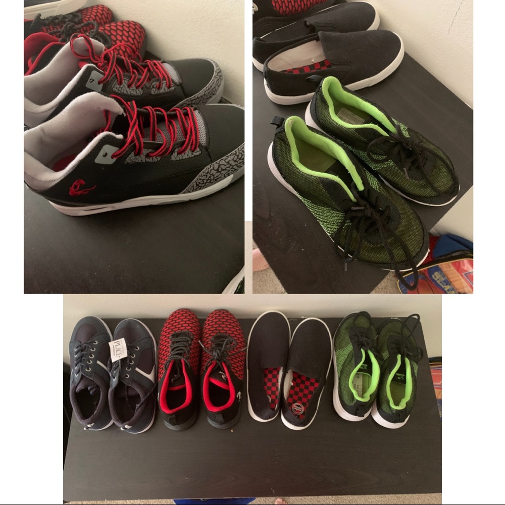 Boys Size 5 Sneaker Lot